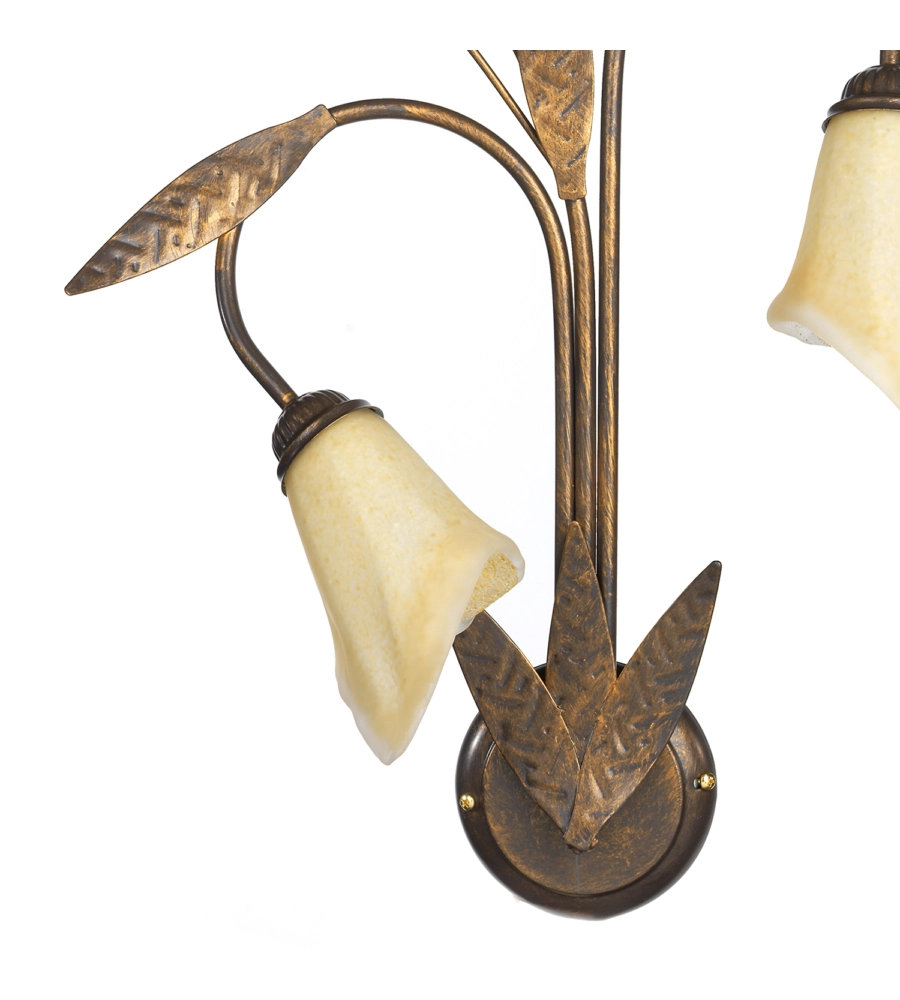 APPLIQUE 3 LUCE ONLI "ALGA" BRONZO E14
